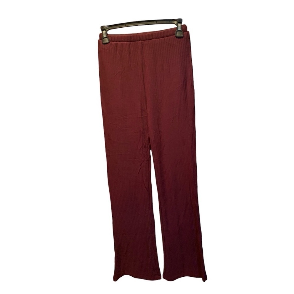 N:philanthropy Reign Rib Pants in Burgundy XS NWT